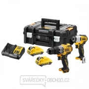 Aku bezuhlíková kombo sada nářadí 12V 2x3,0 Ah XR DeWALT DCK2111L2T gallery main image