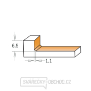 CMT C922.034 Stopková fréza na plochy HW - D52x6,5 L83,5 S=12 Z6 Náhled