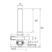 IGM M122 Talířová drážkovací fréza - D31,8x6 H9,55 L65 S=8 HW Náhled