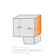 CMT C980.57 Ořezávací fréza s kónickým ložiskem na CORIAN - D22x25,4 A10° L78 S=12,7 Náhled