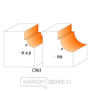 CMT C963 Zaoblovací fréza vypouklá - R4,8 D25,4x11,5 S=8 HW Náhled