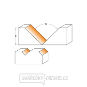 IGM F465 Úhlová V fréza HW - 150° D96,5x12,4 L95 S=20 Z2 Náhled