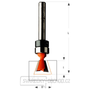 CMT Fréza s ložiskem pro rybinový spoj - D12,7x12,7 L52,4 14° S=6 HW Náhled