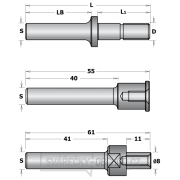 CMT C724 Trn talířové frézy, upnutí matkou s ložiskem - S=6 Náhled