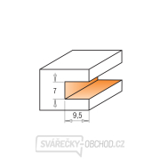 CMT C823.371 Talířová drážkovací fréza pro STRIPLOX mini - D47,6x7 H9,5 L65 S=6,35 HW Náhled