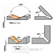 CMT C915 Fréza na V drážku pro Alucobond - 90° D18x7,45 S=8 HW Náhled