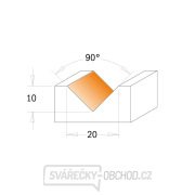 IGM F051 Žiletková fréza HW na V drážku - 90° D23x11 L60 S=6,35 Náhled