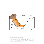 CMT C965B Profilová fréza čelní, ložisko - Profil B, R4 D28,6x14,3 S=8 HW Náhled