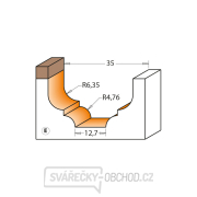 CMT C965B Profilová fréza čelní, ložisko - Profil E R4,76-6,35 D34,9x18,5 S=8 HW Náhled