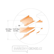 CMT Sada fréz na dveře 2ks, S=12 HW Náhled