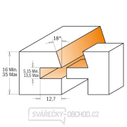 CMT Sada fréz na dveře s rovnou výplní 3ks, S=12 HW Náhled