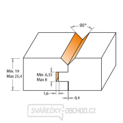 CMT C955 Fréza pro spoj na pero-drážku - D44,4 t19-25,4 S=12 HW Náhled