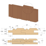 CMT C961 Fréza na obklady Wainscot - D23,8 I19,05 R4 S=12 Náhled