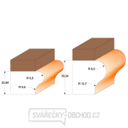 CMT C955 Fréza na hrany parapetů - R5,5+9,5 D31,7x25,4 S=12 HW Náhled