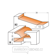 CMT Sada fréz pro rámy a výplně - 3ks profil B+B2 S=12 HW Náhled