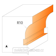 CMT C955 Fréza na příčky prosklených dvířek CMT - D22 I19 R10 profil A S=8 HW Náhled