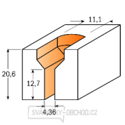 CMT C913 Fréza na vruty - D11,1x20,6 d4,36x12,7 S=8 HW Náhled