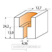 CMT C913 Fréza na vruty - D12,7x24,2 d4,36x13,9 S=8 HW Náhled