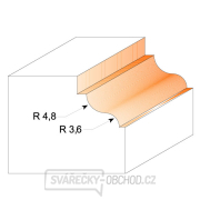 CMT C947 Profilová fréza s ložiskem - R4,8-3,6 D34,2x13 S=8 HW Náhled