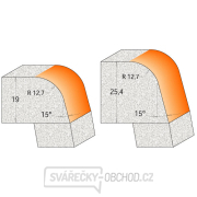 CMT C966 Zaobl.fréza na hrany umyvadel CORIAN - R12,7 D50,8 I31,75 S=12 Náhled