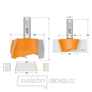 CMT C981 Sada vyspravovací na CORIAN 2ks, S=12mm,D=47,5mm gallery main image