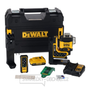 Zelený multiline laser 3x360 DeWALT DCLE34035D1 18V XR s dálkovým ovládáním, 2Ah aku gallery main image