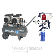 AKČNÍ SET SETMB-K203, Bezolejový kompresor 50l, 230V, 4 písty s příslušenstvím | 2x1500W | Matabro gallery main image