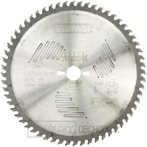 Pilový kotouč DeWALT DT4346 TRESPA, 305 x 30 mm, 60 zubů gallery main image