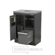 Matabro SET-CA01067, Dílenská skříňka s nerezovou pracovní deskou | na odpadky | 680x465x950 mm Náhled