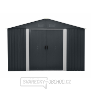 Riwall PRO RMSA 12x10 Anthracite zahradní domek kovový 3 x 3,7 m se sedlovou střechou antracit Náhled