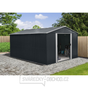 Riwall PRO RMSA 12x10 Anthracite zahradní domek kovový 3 x 3,7 m se sedlovou střechou antracit Riwall PRO RMSA 12x10 Anthracite zahradní domek kovový 3 x 3,7 m se sedlovou střechou antracit gallery main image