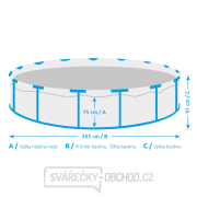 Bazén Florida 3,05x0,91 m se skimmerem - motiv TEAK Náhled