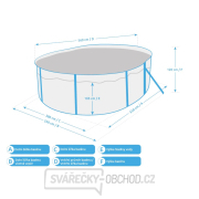Bazén Orlando Premium DL 3,66 x 5,48 x 1,22 m - GRAPHIT, bazén, fólie Náhled