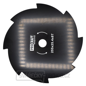 Nůž křovinořezu (kotouč) (D255*25.4) 8T PROCRAFT | H-8T Nůž křovinořezu (kotouč) (D255*25.4) 8T PROCRAFT | H-8T